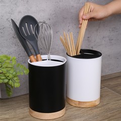 円形大サイズ三段リムーバブル水切り箸籠キッチン食器箸収納ケースデスクトップ箸籠