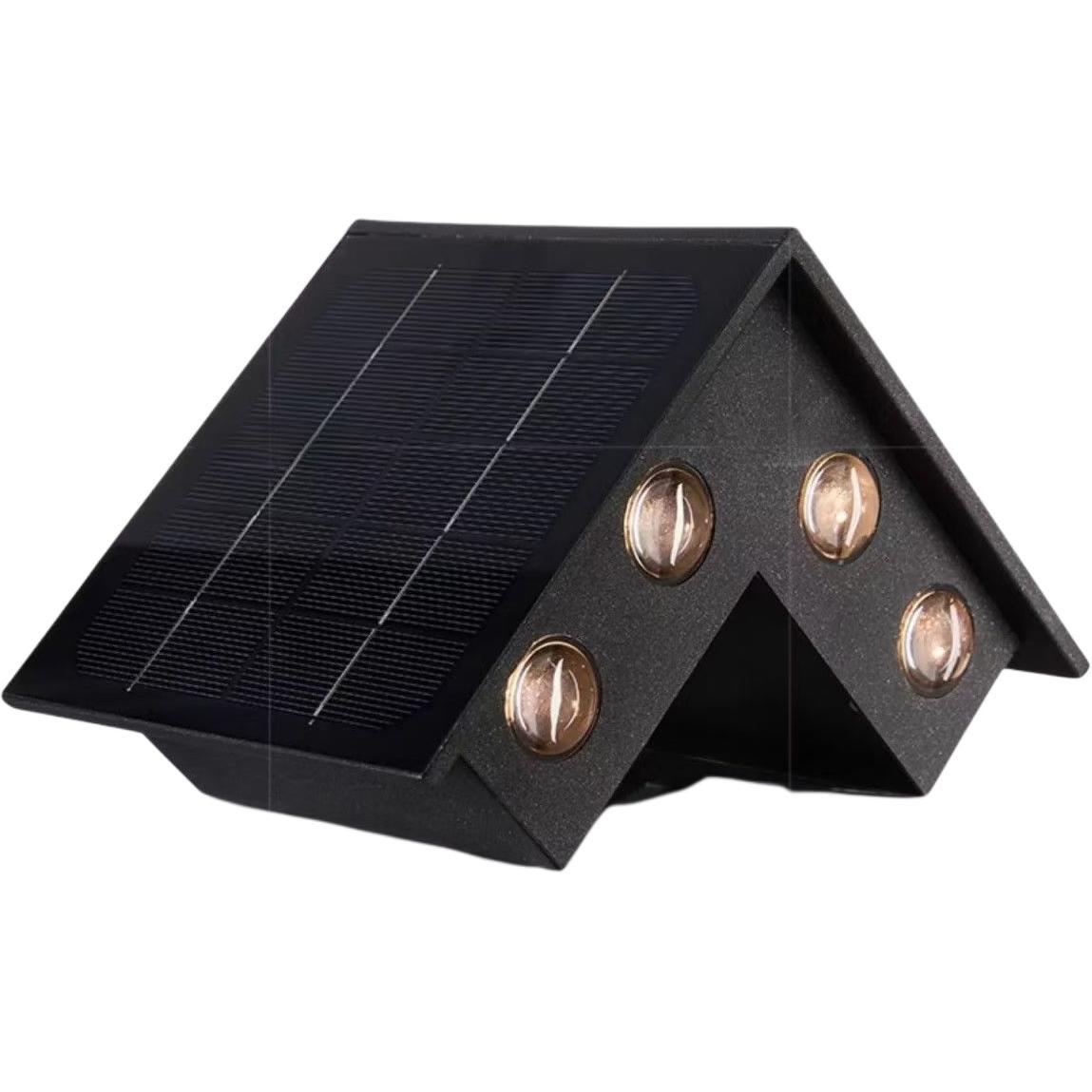Lámparas de lavado de paredes lámparas de pared impermeable al aire libre lámparas de pared de patio solar lámparas de pared de jardín Villa paredes exteriores lámparas de esquina al aire libre