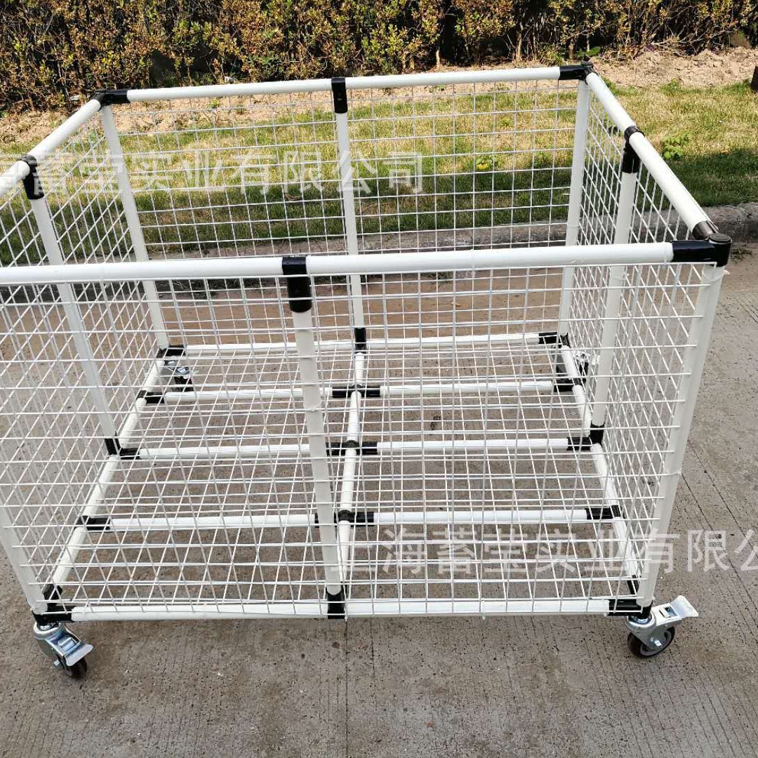 可上门安装线棒精益管厂家供应铁丝网片推车物流仓储用