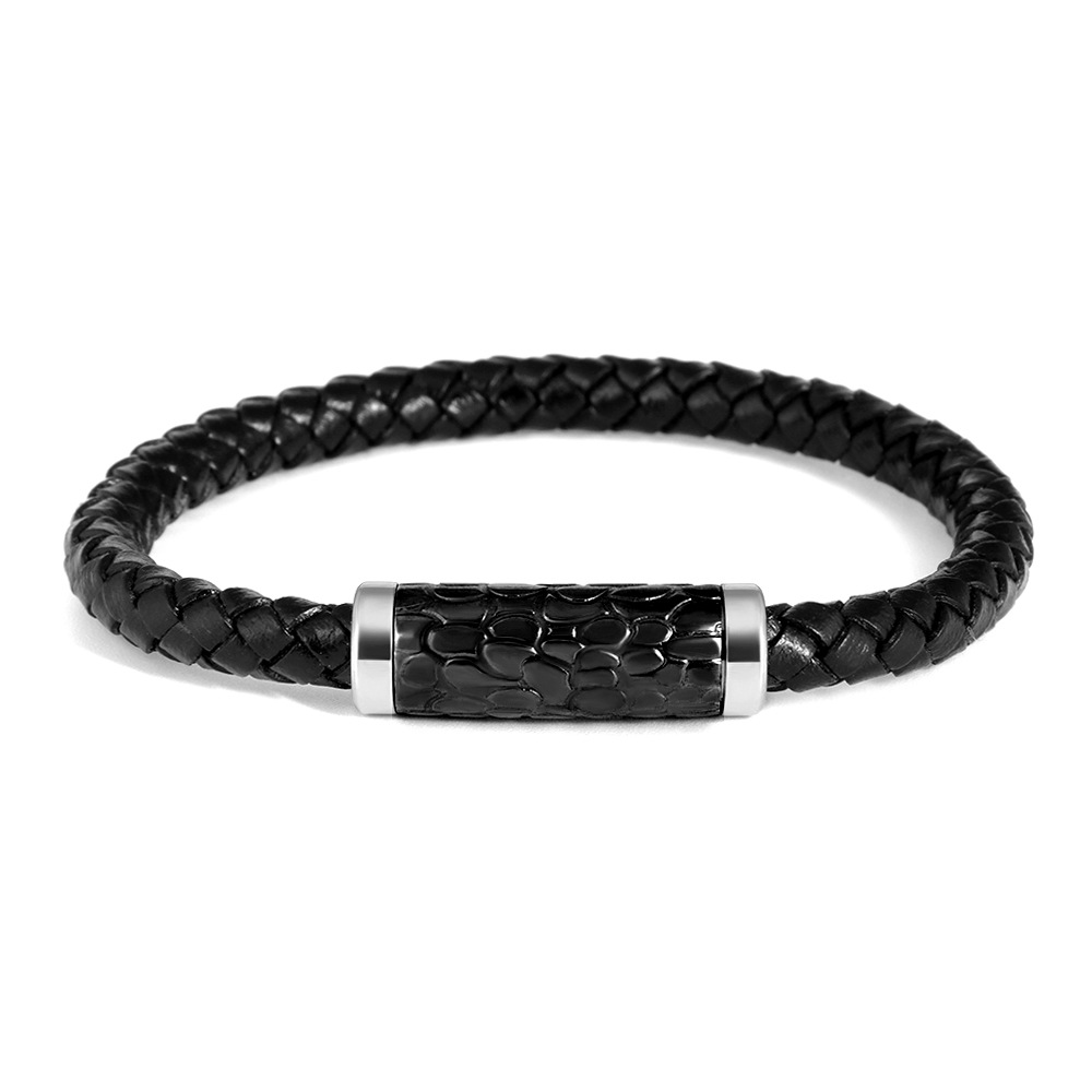 Trend woven magnetic bracelet stainless steel