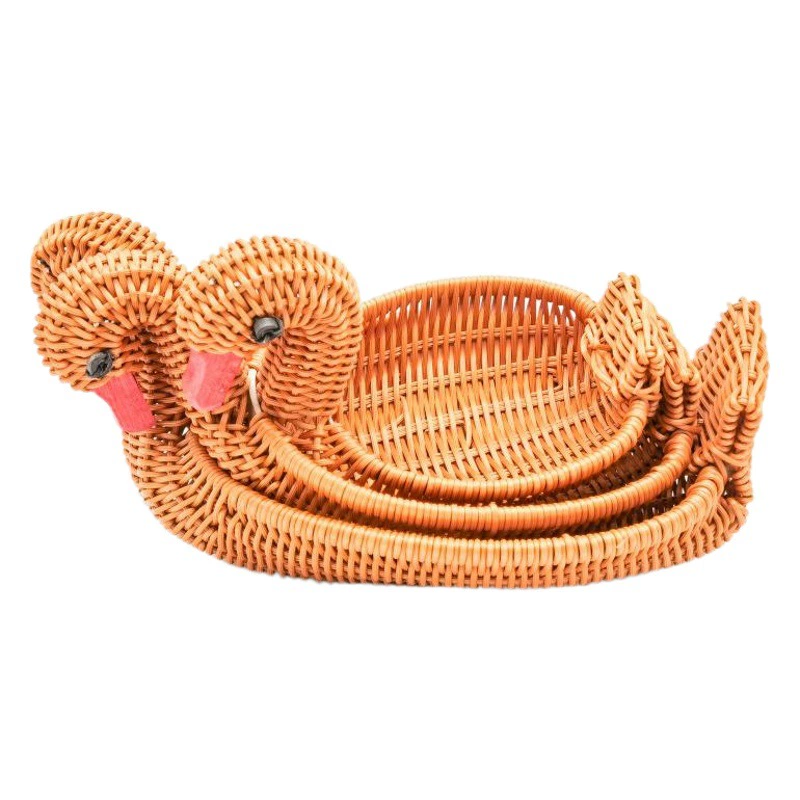 Корзина из ротанга ручной работы Отель бамбуковая тканая корзина Корзина из ротанга для гусей Корзина из ротанга для животных креативное хранение