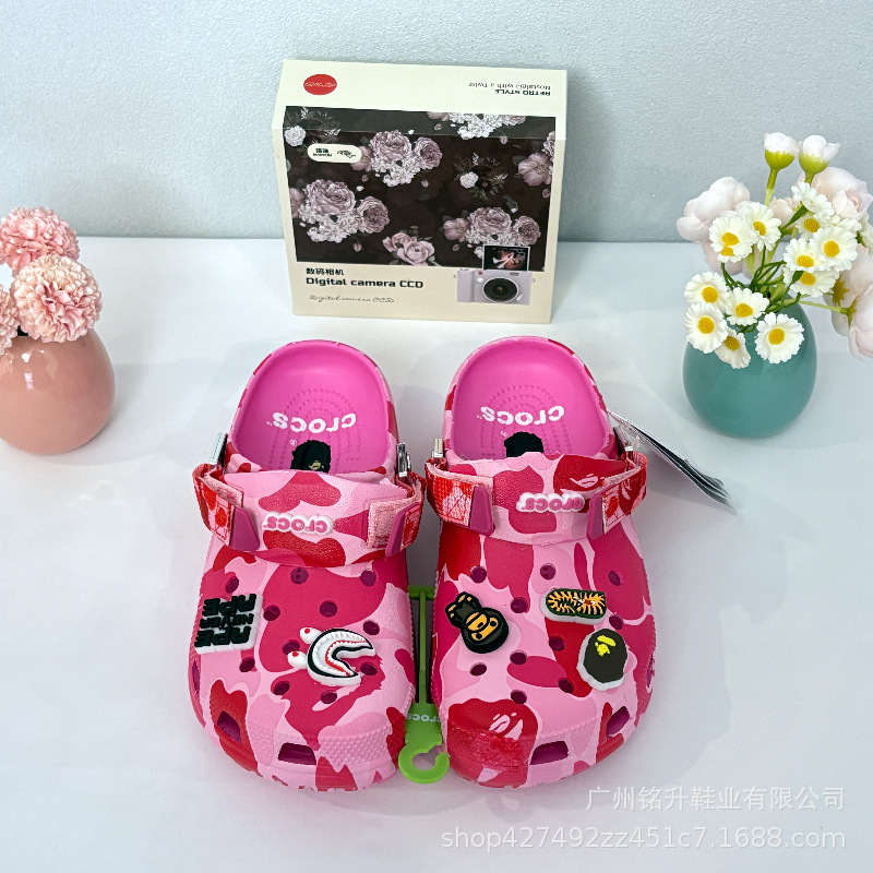 Verano versátil zapatos agujeros Beep camuflaje antideslizante y respirable cabeza de mono camuflaje zapatillas al por mayor image 9