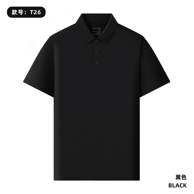 165 gramos de peso ligero todo sin marca de prensado de segundo cuello Polo personalizado LOGO café tienda de té de leche impresión de ropa de trabajo