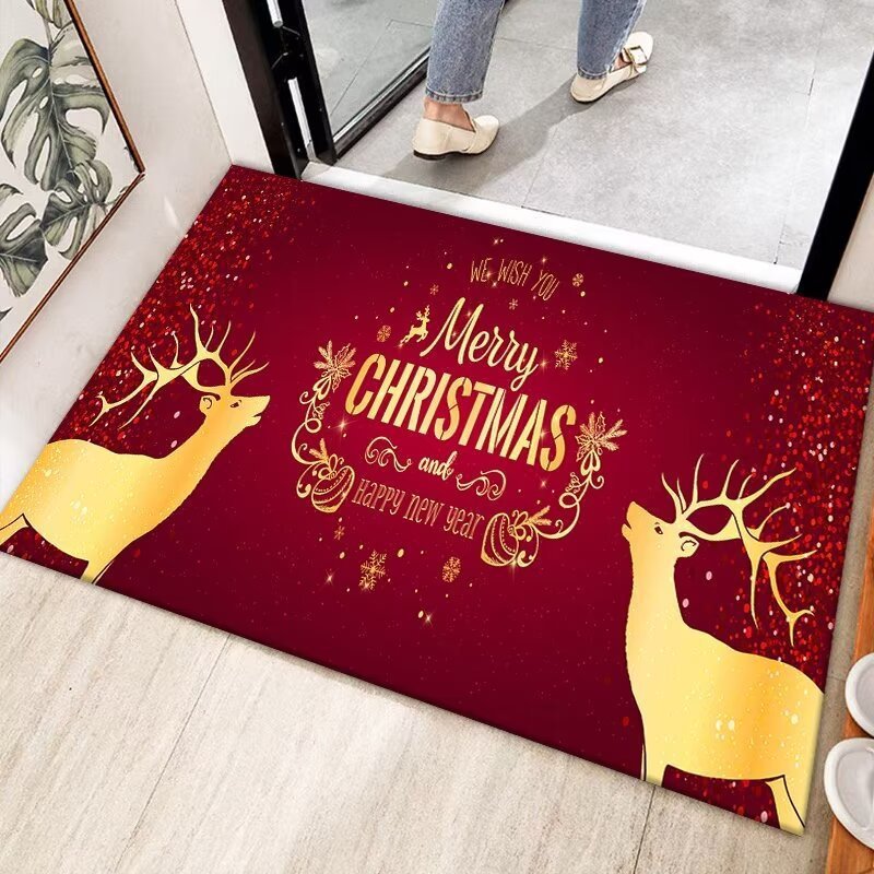 クロスボーダーChristmas carpet外国貿易クリスマスカーペット入戸ドアマット滑り止めクリスマスマット卸売り|undefined