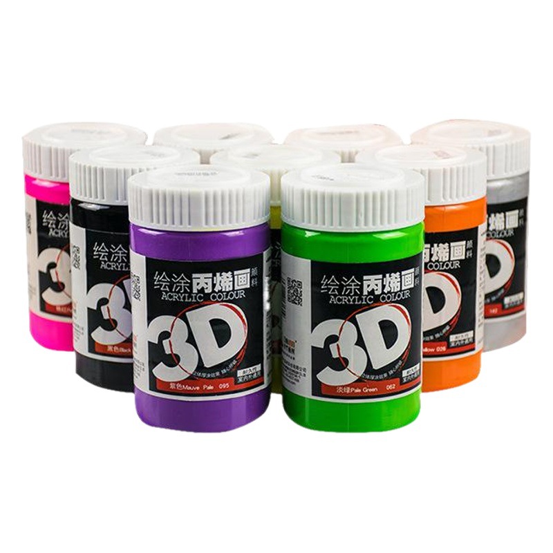 Material de pintura de bambú 3D fábrica directa al aire libre acrílico pintado a mano textil exterior pintura de la pared arte pintado a mano pintura acrílica