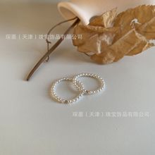 琛墨手工串珠复古baby珍珠戒指小众高级感轻奢指环冷淡风细尾戒女