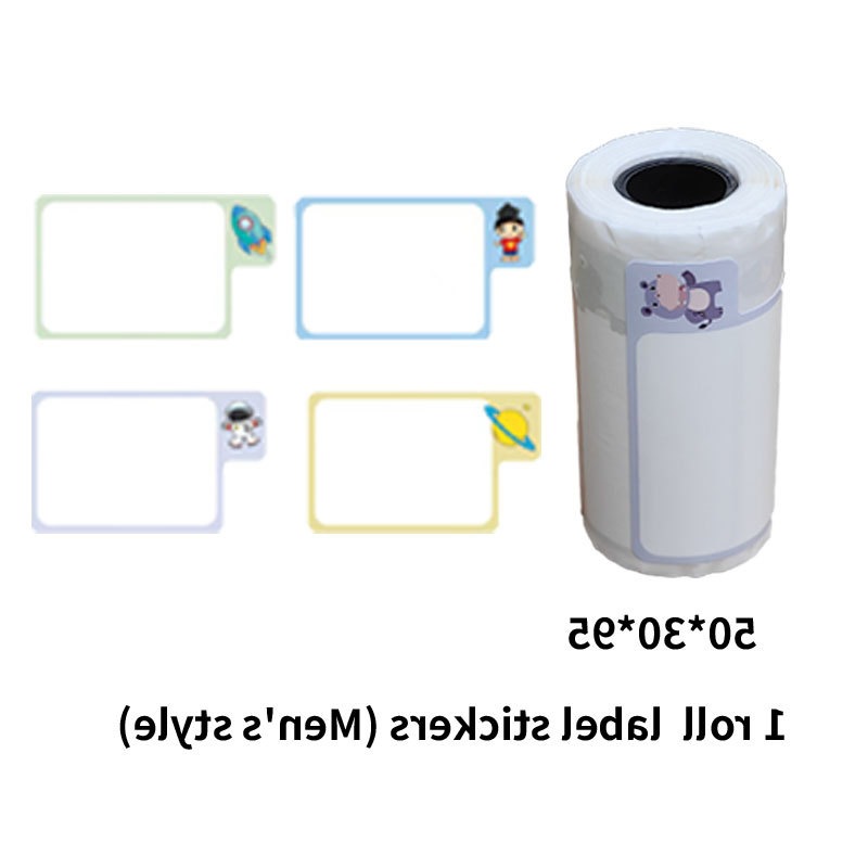 Mini papel de impresora, papel de impresora de error pequeño, etiqueta adhesiva de 10 años, pegatinas transparentes