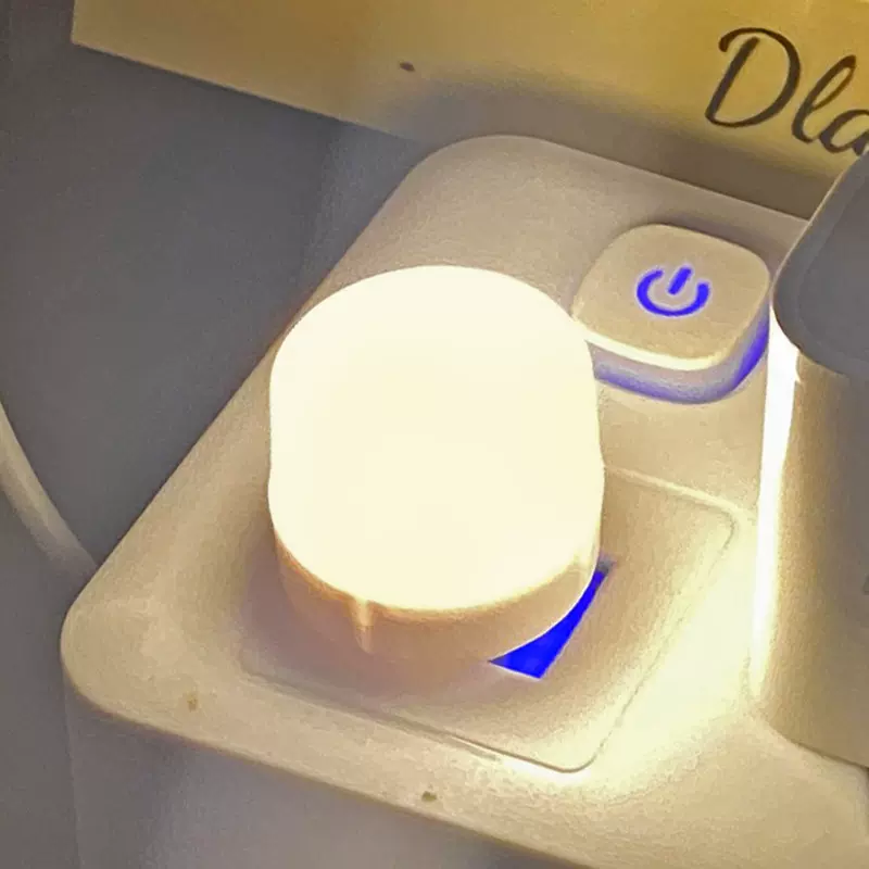 现代简约创意usb小圆灯便携式圆形迷你小夜灯床头卧室照明氛围灯