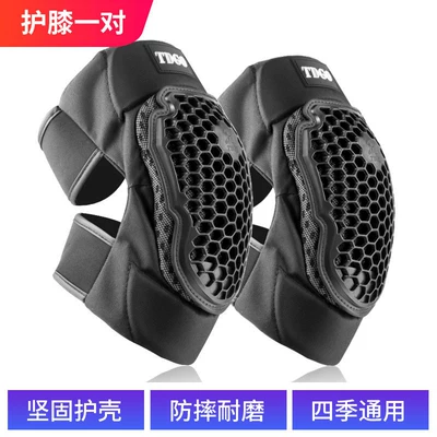 Motorcycle Safety Supplies – four-piece set for men and women - summer-mesh-knee-pads-breathable-and-lightweight