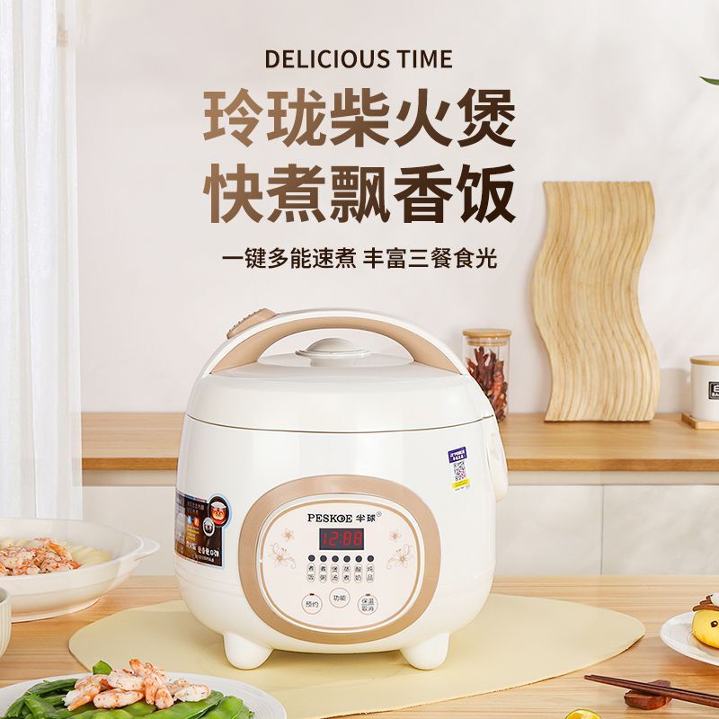 电饭煲2到3人迷你版家用煮饭锅学生宿舍1.6l2升5L智能触屏预约3-4|undefined