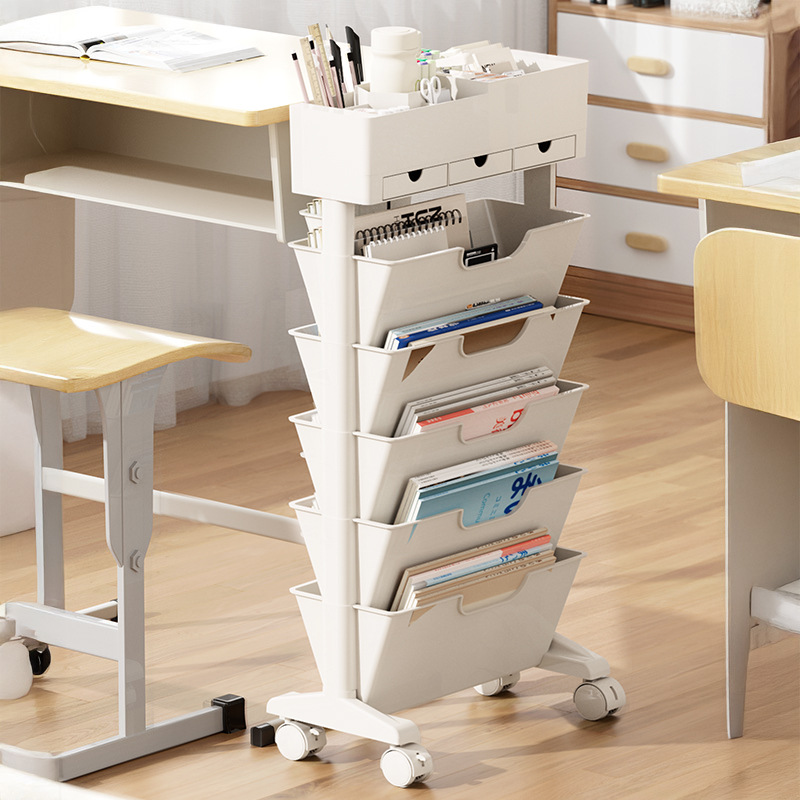 Classroom Bookshelf Removable Integrated Storage Rack Multi-Layer Storage Rack Study Utility Room Office Storage Organizer