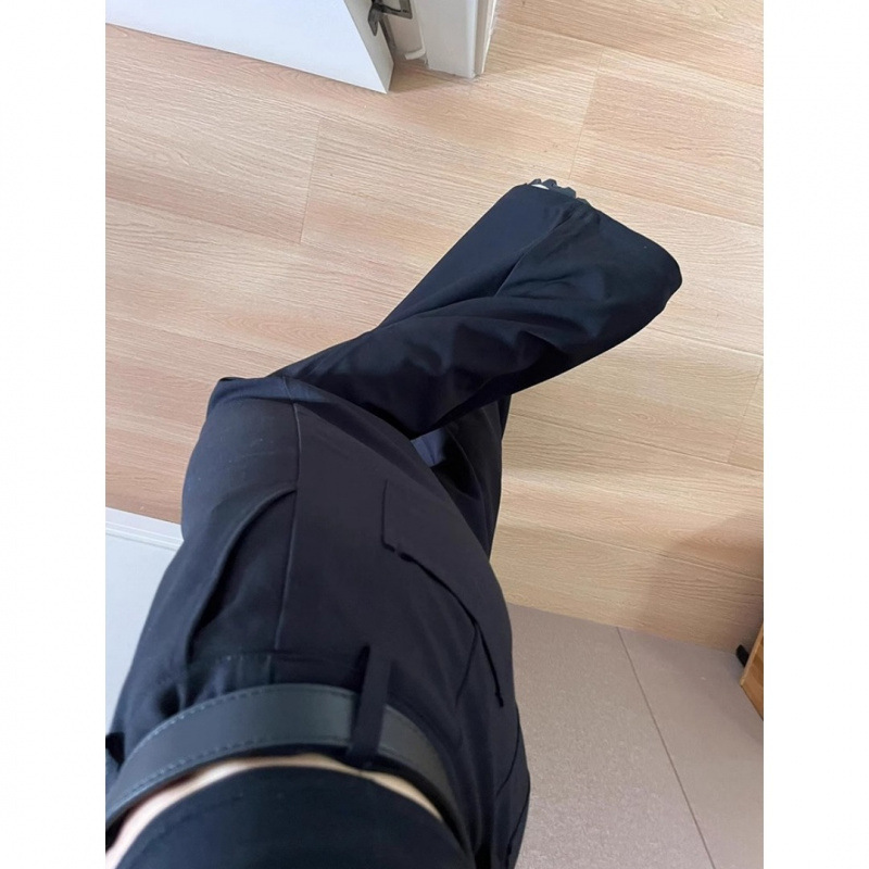大码高级感bf慵懒风西装裤女夏季显瘦垂感休闲裤小个子阔腿拖地裤|undefined