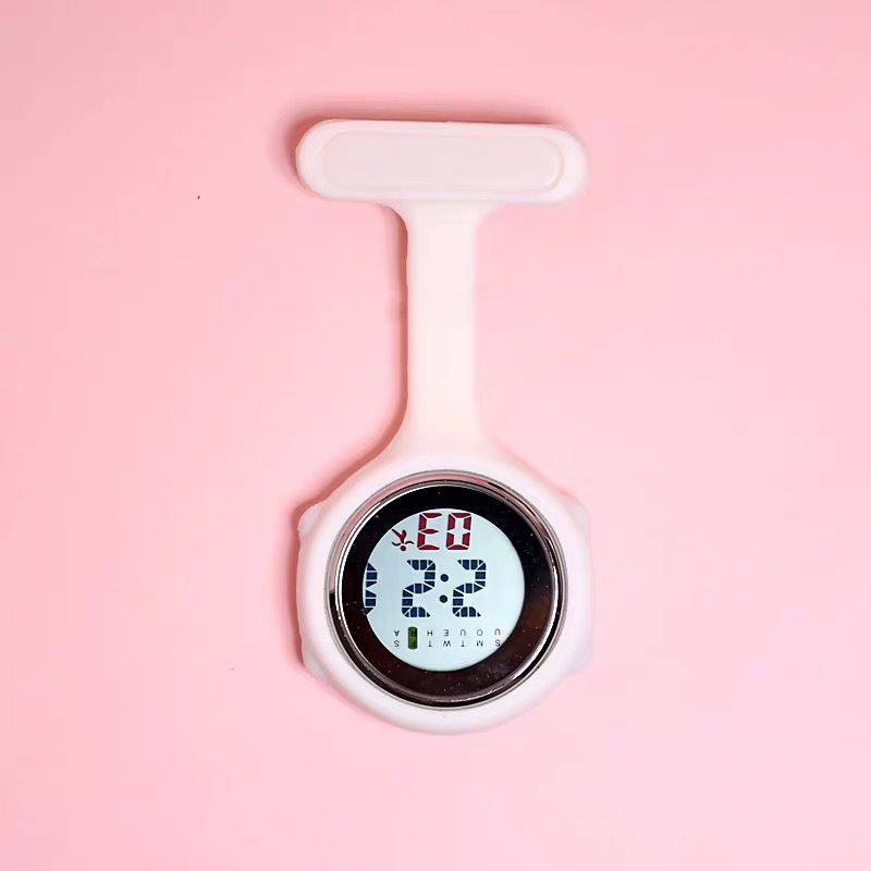 LCD digital display nurse watch white coat hanging watch student examination watch outdoor backpack watch in stock wholesale