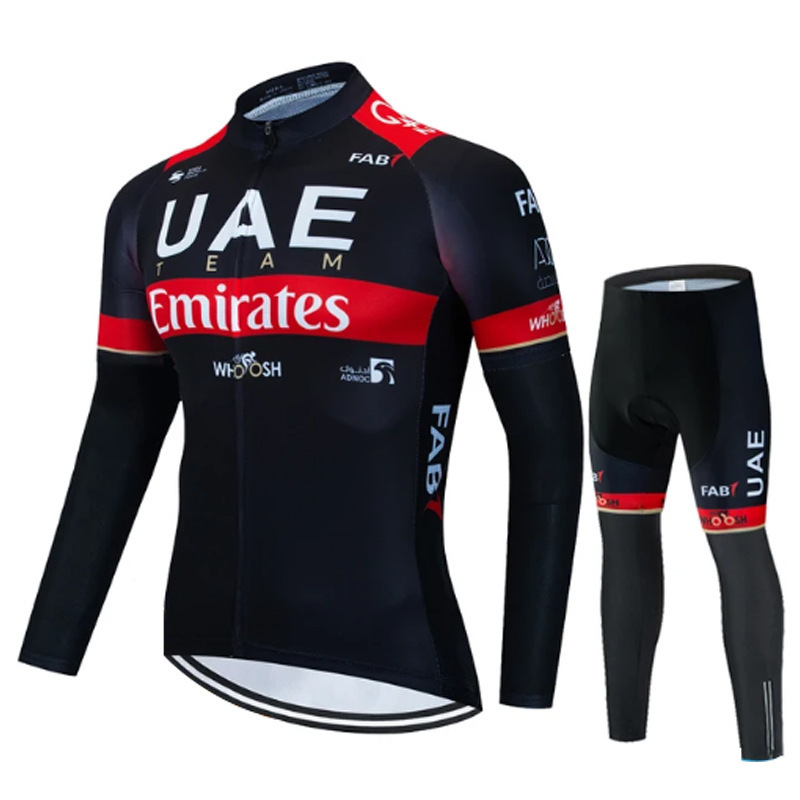 Cross-Border Hot Selling Spring, Autumn and Winter Uae Road Cycling Clothing Long-Sleeved Suit Kidsren's Speed Skating Clothing Triathlon One-Piece Suit