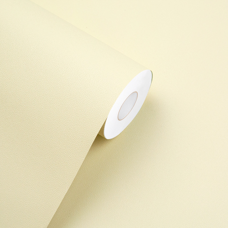 Self-adhesive wallpaper in beige color, wholesale PVC waterproof, suitable for living room and bedroom, warm and cozy, background decoration, moisture-proof sticker