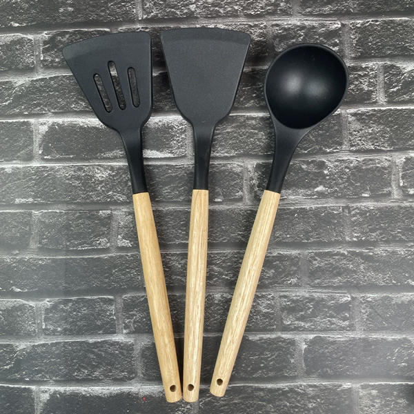Black set, bag, 3 pieces