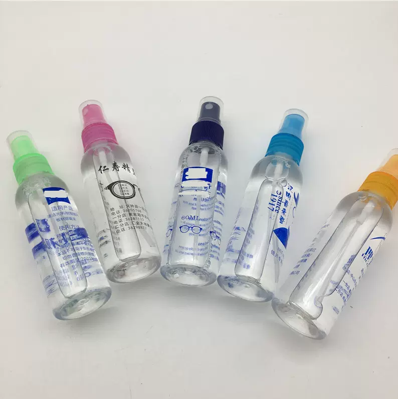 新款眼镜清洗液透明60喷雾剂厂家手机镜片护理液手机擦屏幕清洁水