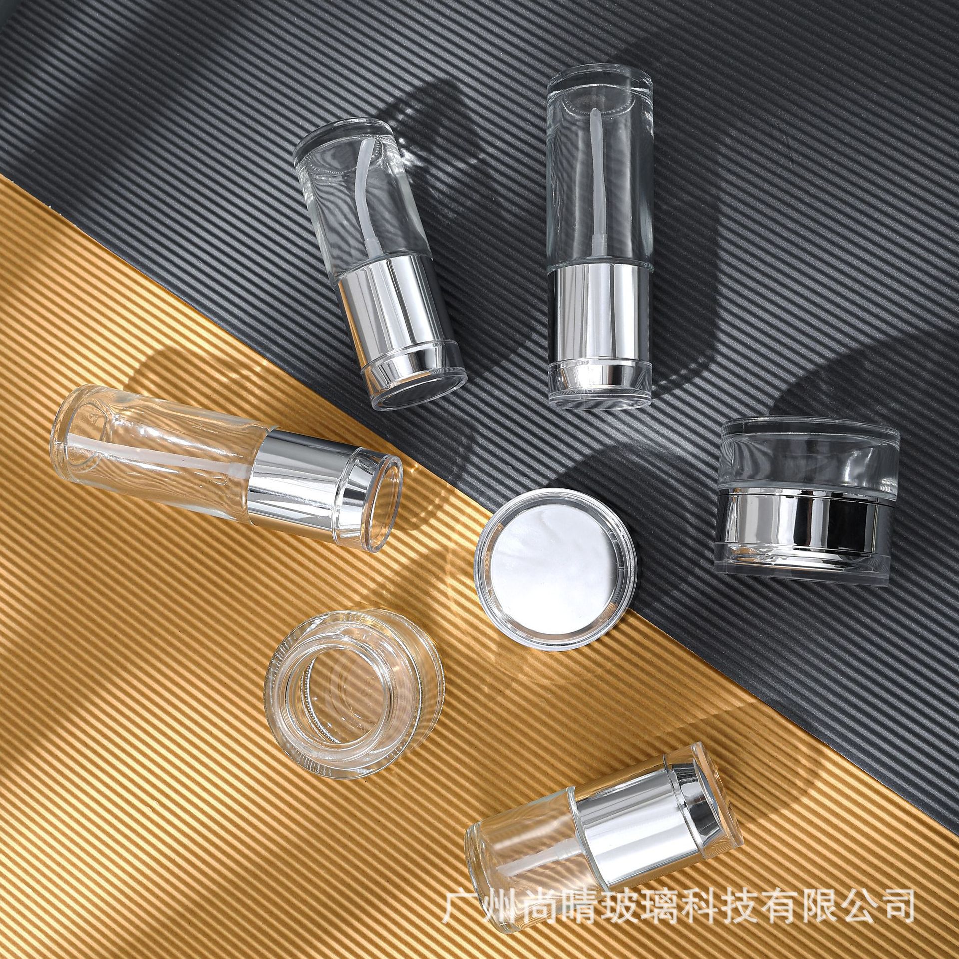 En stock cosméticos 100ML botella de spray presionando botella de loción sub-botella 50g/30g botella de crema de acrílico