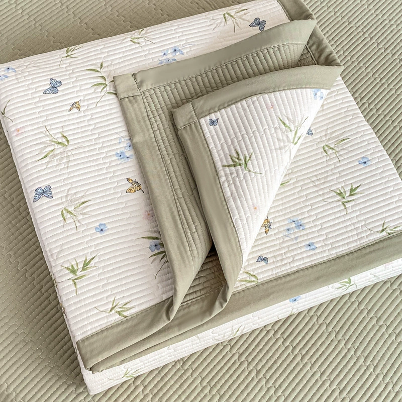 Комплект покрывала 3 предмета (Nantong Home Textile), вязанный двухслойный печатный хлопок, несколько размеров