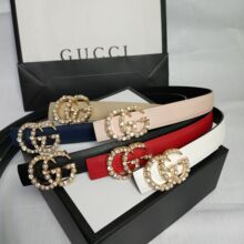 新款时尚女款双G皮带简约网红同款个性百搭腰带潮流牛仔裤带