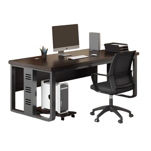 Escritorio de oficina moderno minimalista de dos asientos mesa de oficina y silla combinación escritorio de la computadora del hogar