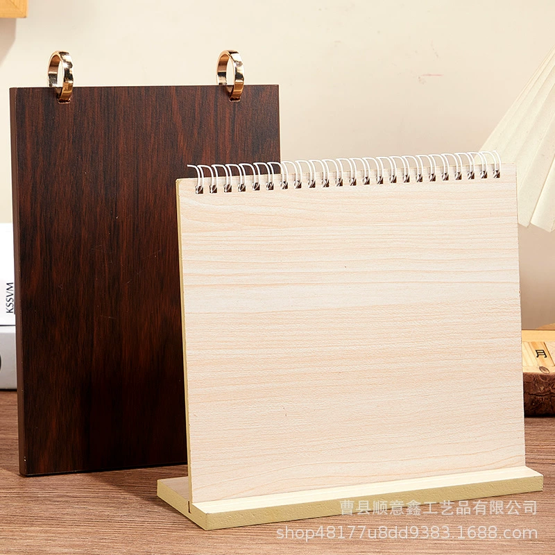 Деревянный Настольный кронштейн для настольного календаря Многофункциональная подставка для настольного календаря Кронштейн для мобильного телефона Съемный базовый кронштейн для настольного календаря