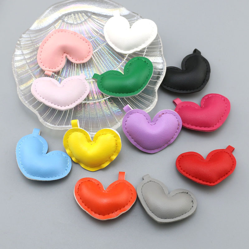 DIY Accessories PU Leather Three-Dimensional Bubble Love Phone Case Bag Clothing Keychain Pendant Pendant