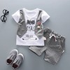 Summer cartoon set for boys, suitable for import, 0-4 years, British style, 3 piece set