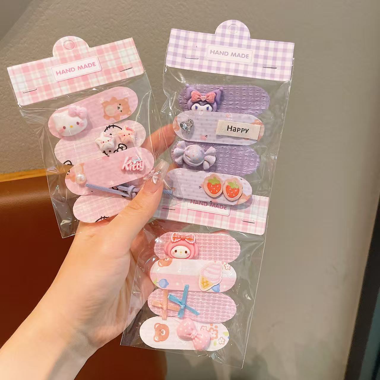 Cintas de cabello para niños dibujos animados velcro para bebés no lastimar el cabello roto artefacto de cabello para niñas fijas de cabello fijas