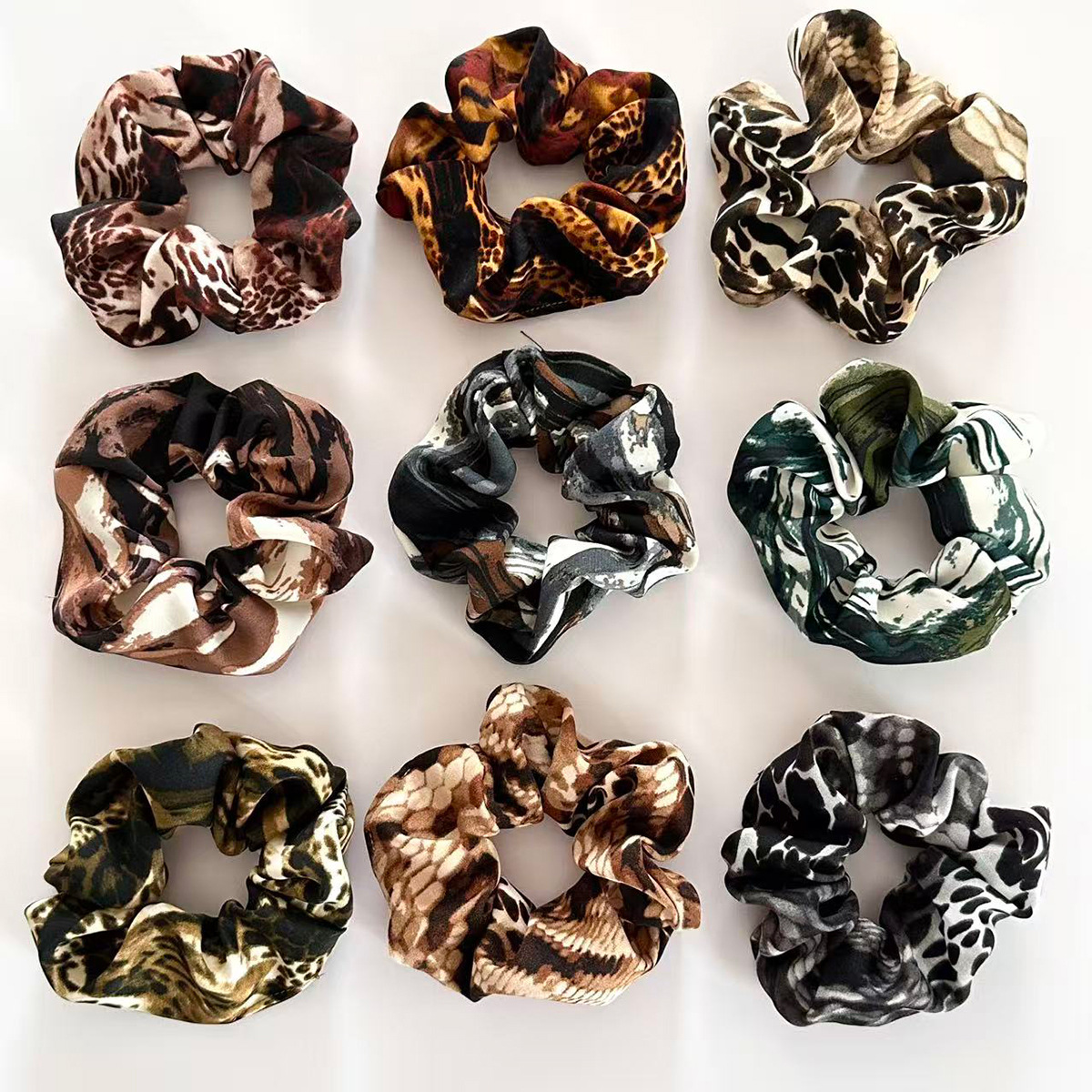 11g Weight Hair Tie Hair Accessories Type 1 Piece Quantity Cloth Material Snakeskin Pattern Women's Gender Retro Style Vintage Snakeskin Large Elastic Hairband Women's Fabric Hair Accessories Hairband Hair Rope 2
