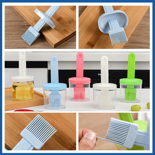 One-Body BBQ Brush Japanese Style High-Temperature Cooking Kitchen Pancake Home Baking Cooking Oil Bottle Brush Oil