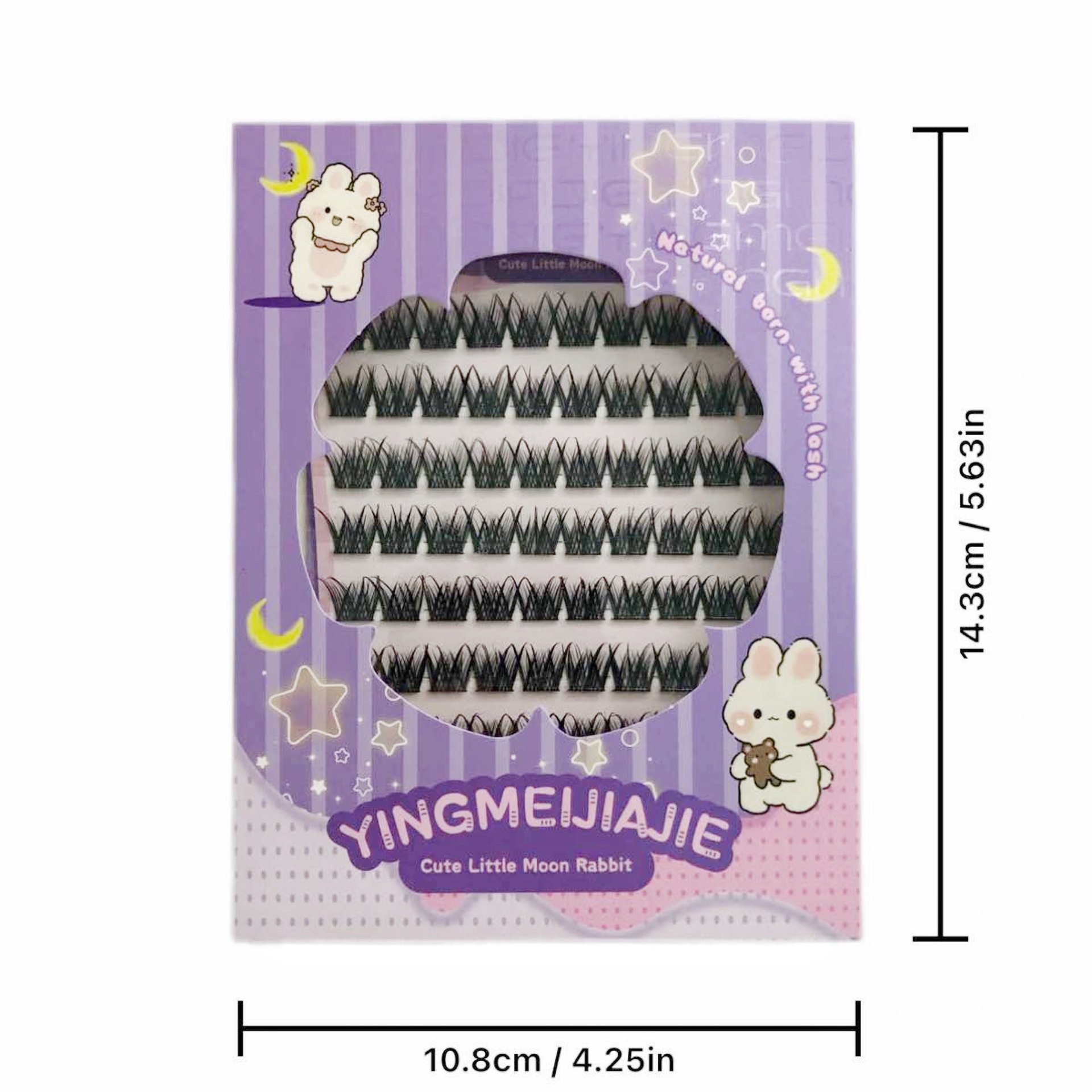 Paquete de regalo de pestañas falsas transfronterizas ocho filas YF24 apariencia natural deformación gruesa nueva pestañas falsas sin pegamento