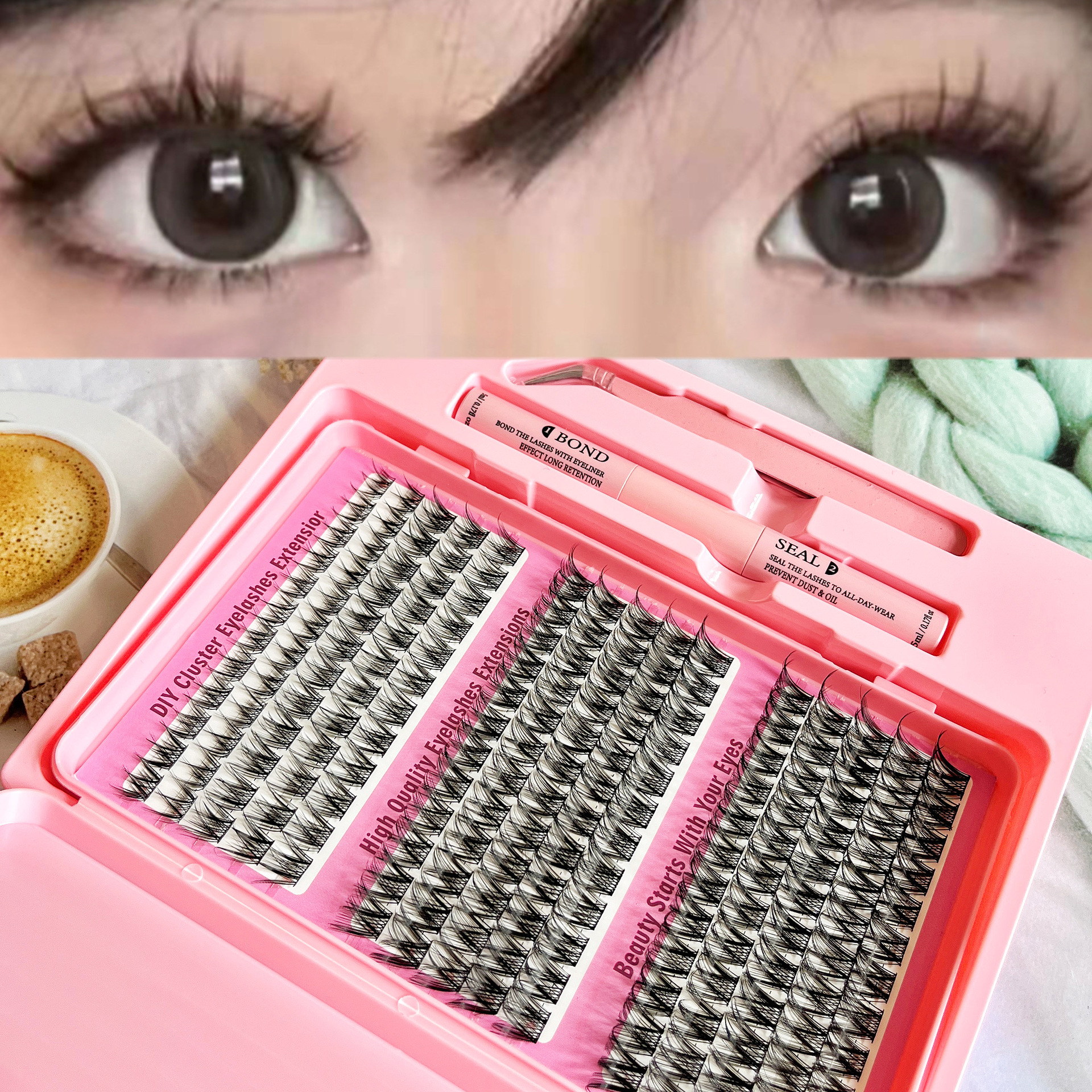 Comercio exterior venta caliente DIY ampliación natural de ojos novatos fácil de operar citas diarias Amazon transfronterizas pestañas falsas image 13
