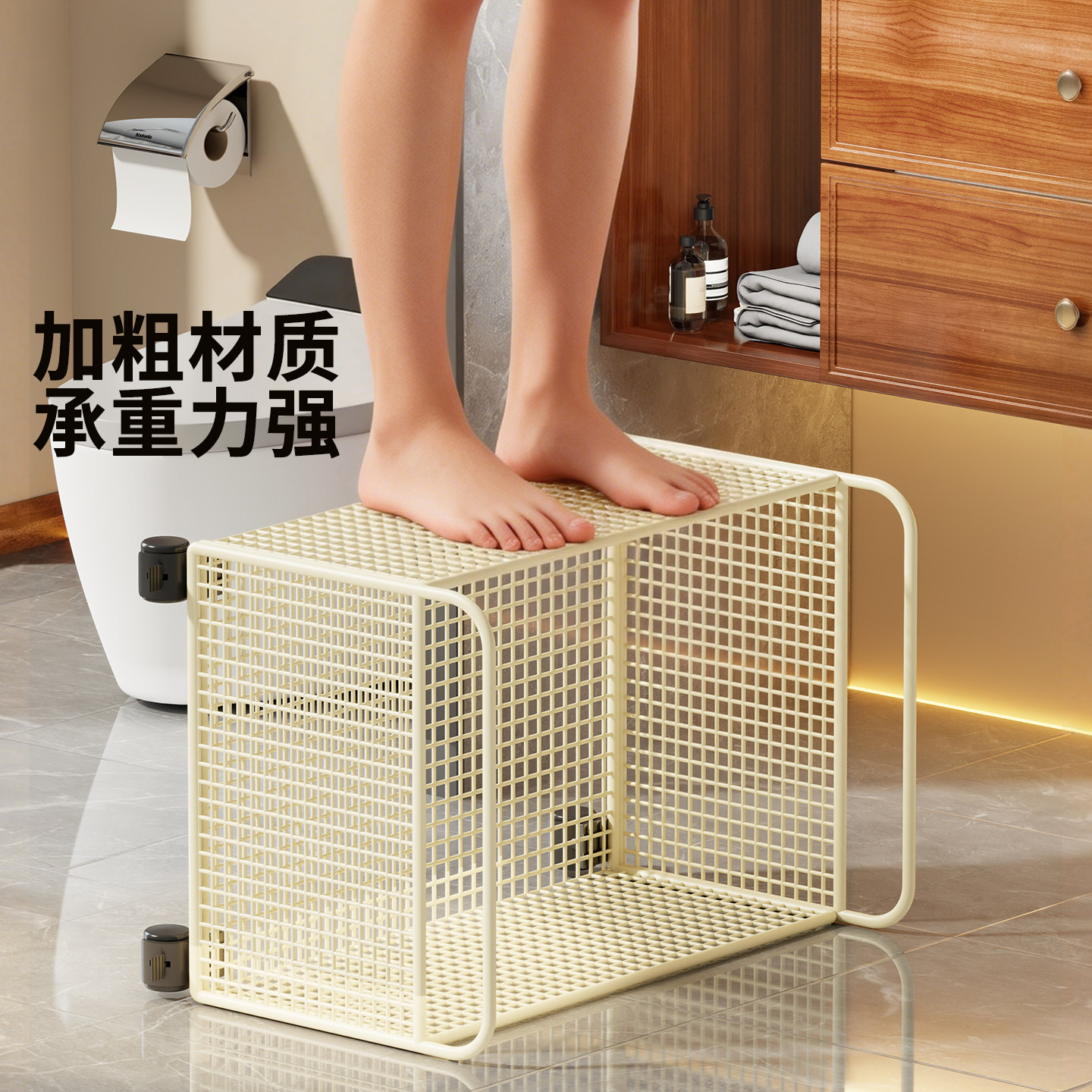 Carrito Organizador de Almacenamiento con Ruedas para Baño y Balcón image 5