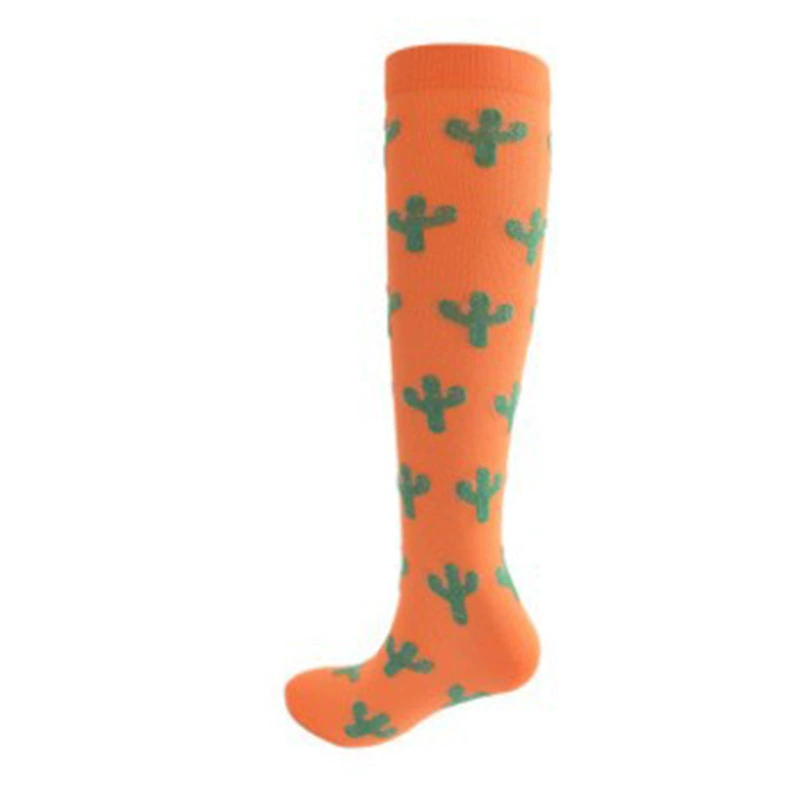 Compression Running Socks, Unisex Jacquard Knee-High Socks, Multiple Patterns, S/M & L/XL