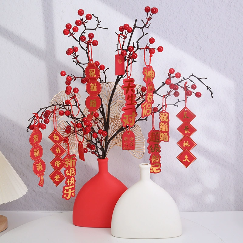 Праздничная пластиковая ваза Фортуна Цветочная композиция Пластиковая свадебная ваза украшения китайского свадебного дома оптом