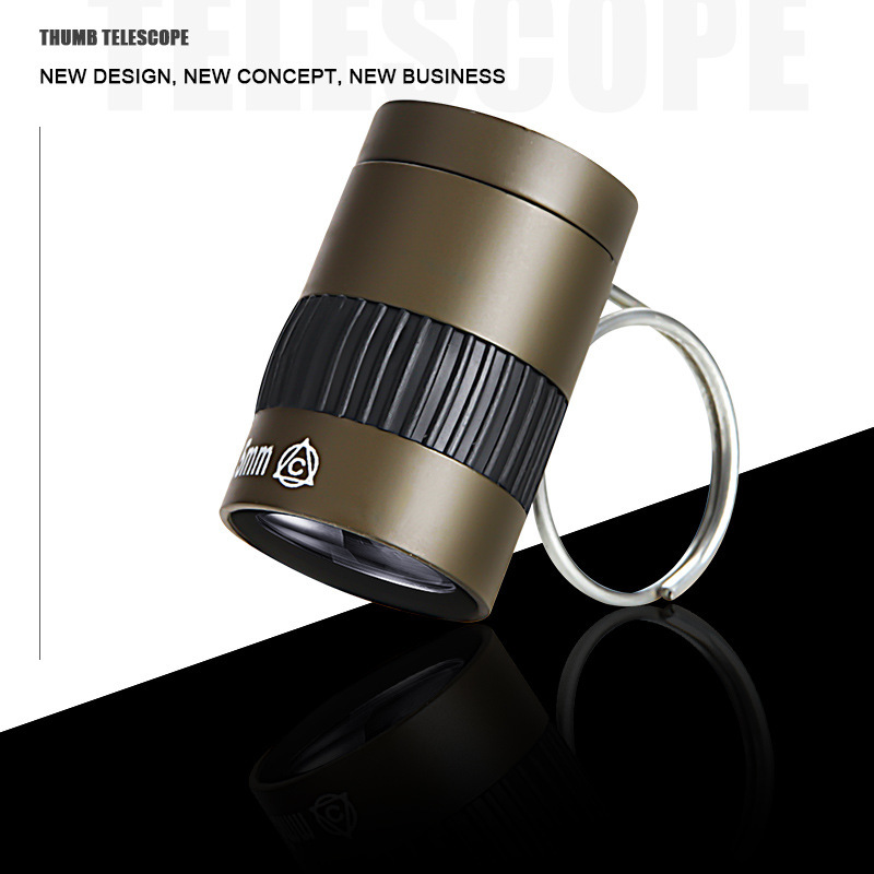 迷你袖珍微型单筒望远镜儿童便携望远镜2.5X17.5拇指微型望眼镜