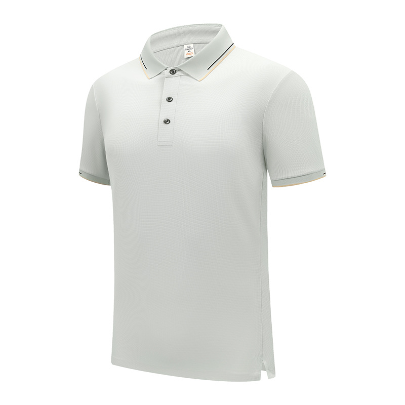 Polo de manga corta con cuello, antibacteriano 5A, con tacto de hielo y aroma a menta, anti-mosquitos, personalizable para negocios