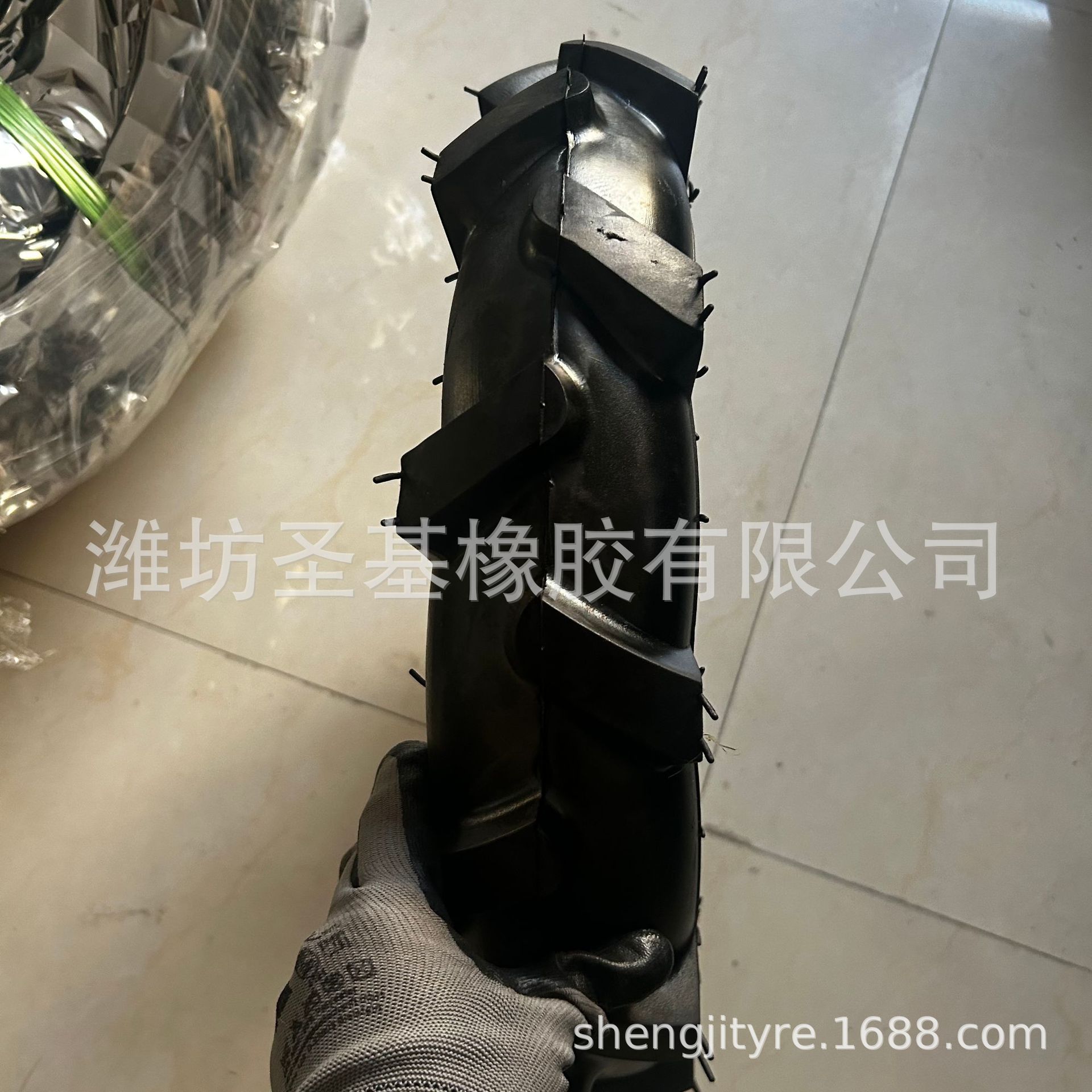 工厂直售田园机微耕机轮胎人字胎外胎+内胎400-10