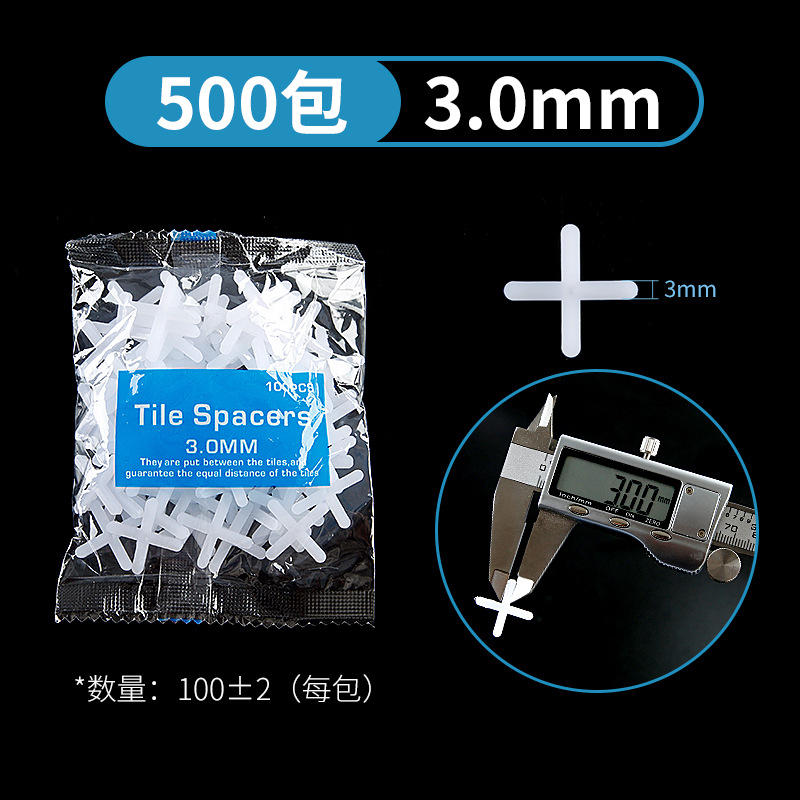 Cruz del azulejo 1,5/2mm3mm pavimentación azulejo de piso Cruz tarjeta de plástico caucho grano costura clip de retención localizador