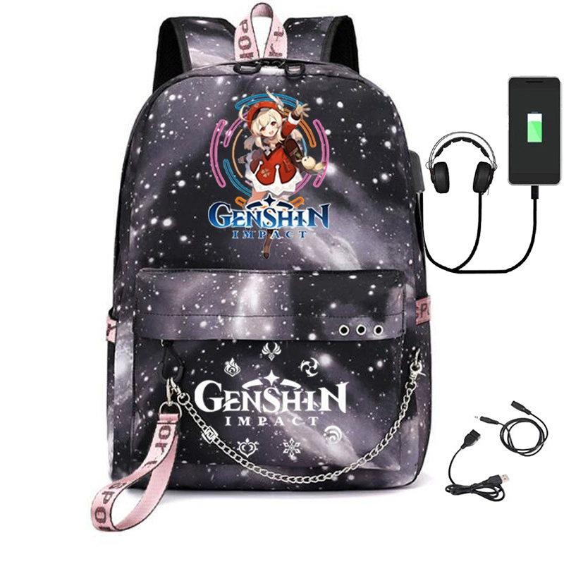 Путевой рюкзак Genshin Impact, школьная сумка, Amazon