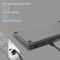 80% off スタックワイヤレス Bluetooth キーボード、3 システム対応、携帯電話タッチパッド、タブレット PC ユニバーサル、数字エリア付き、在庫あり