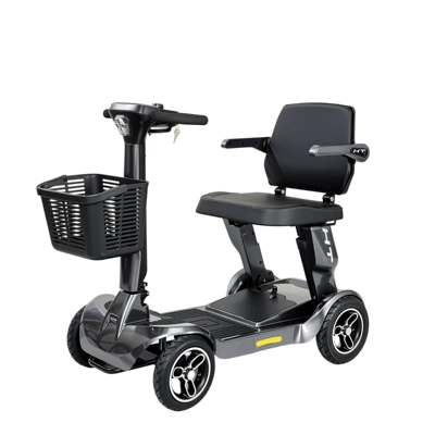 Qatlanan elektrik velosipedlər – Four-wheeled electric vehicles, foldable mobility - s9-honda-gray-250w-24v12a-with-ternary-lithium-battery