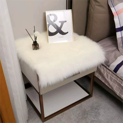 High-End Carpet, Plush Mat, Thickened Sleeping Pad, Transformation Tool for Bedroom, Fluffy Carpet Covering the Entire Room (Car Carpet) - white-plush-thickened-model-4040cm