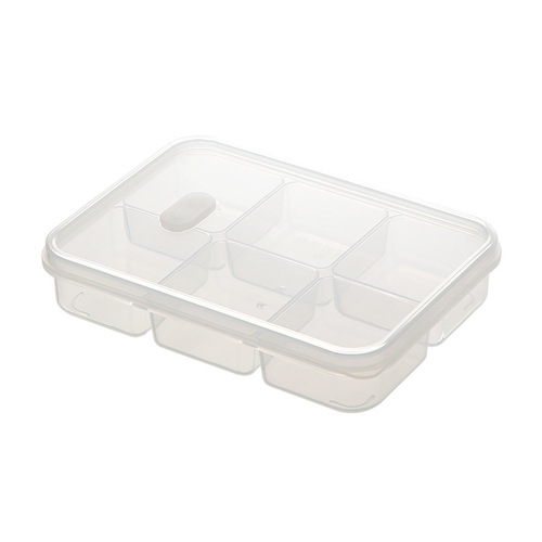 Sealed compartment kitchen food storage box transparent food-grade vegetable frozen meat repackaging refrigerator storage box