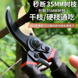 严选sk5果枝剪粗枝剪家用园林剪省力剪刀园林修枝树枝大号果枝剪