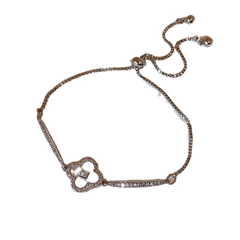 Pulsera de fritillera de circón galvanizado en oro real pulsera de temperamento de lujo ligero transfronterizo moda de nicho joyería de alta gama al por mayor femenina