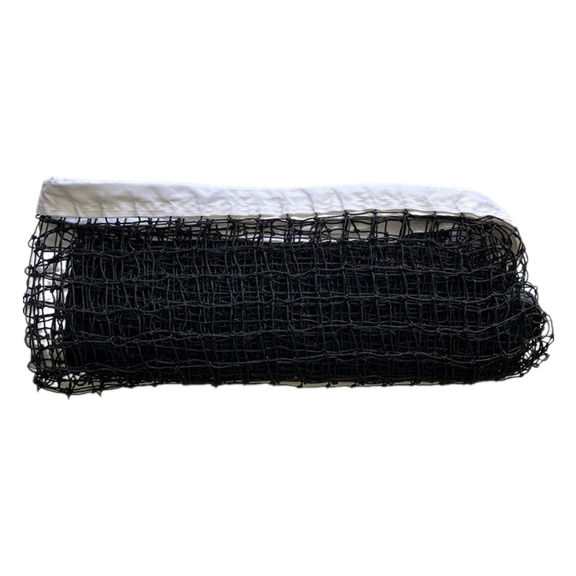 Factory direct PE tennis net four wrapping with steel wire thick polyethylene cross-border supply professional competition net
