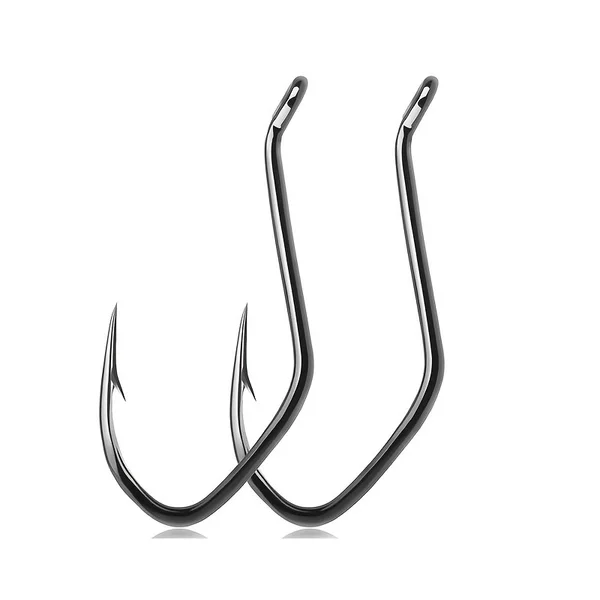 Cross-border catfish hook 8083 high carbon steel deep sea bass sturgeon hook sea hook crooked hook barbed iron hook loose hook