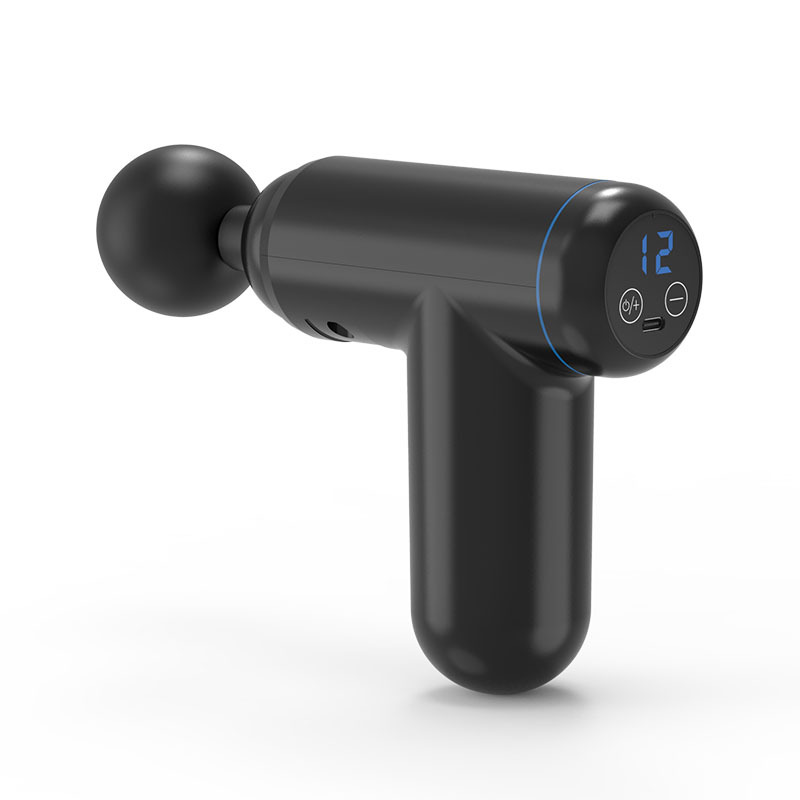 Pistola per massaggio con display LCD a 32 ingranaggi, massaggiatore a percussione portatile per corpo, collo, tessuti profondi, rilassamento muscolare, sollievo dal dolore della gotta_voghion.com